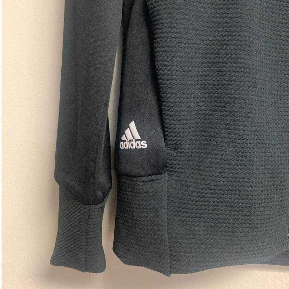 adidas Women’s MEDIUM Originals Textured Golf Jacket, Black - Picture 3 of 6